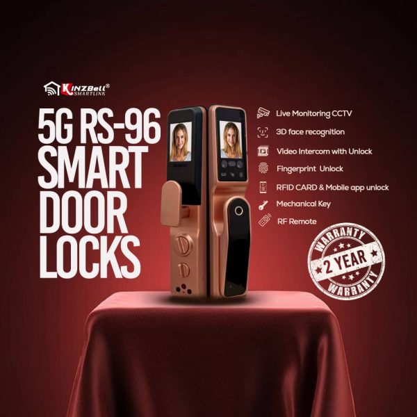 Kinzbell Wi-Fi Control QR Card Fingerprint Digital Lock